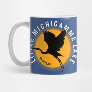 Little Michigamme Lake in Michigan Heron Sunrise Mug
